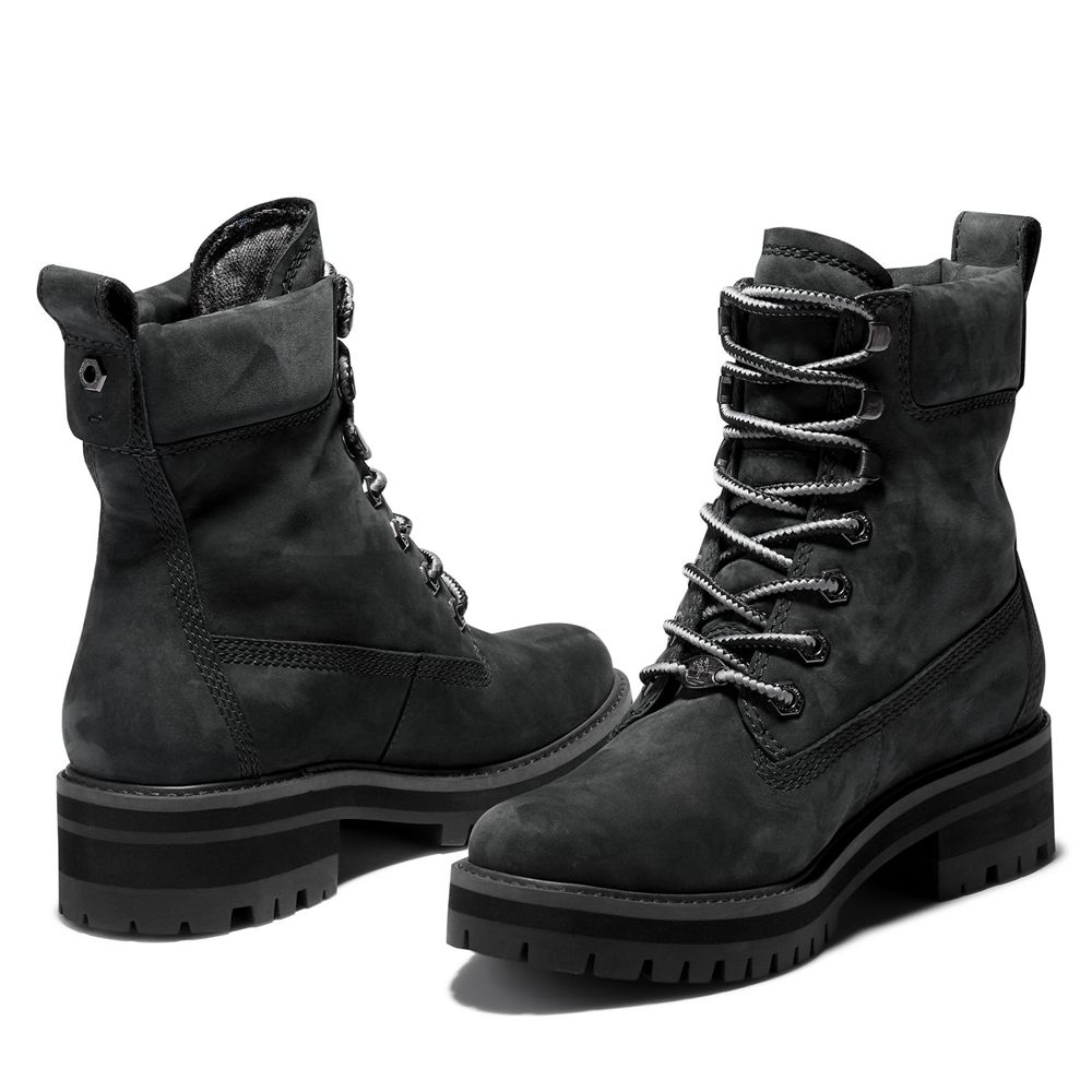 Timberland 6-Inch Μποτακια Γυναικεια Μαυρα - Courmayeur Valley - Greece 4576182-PD